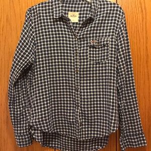 Hollister blue gingham